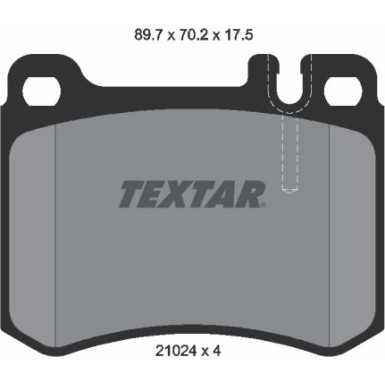 2102404 Bremsbelagsatz, Scheibenbremse 2102404 Bremsbelagsatz, Scheibenbremse