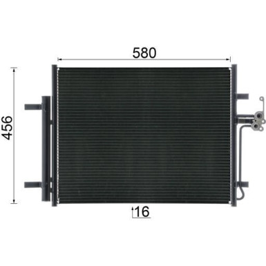 AC 441 000S Kondensator, Klimaanlage BEHR