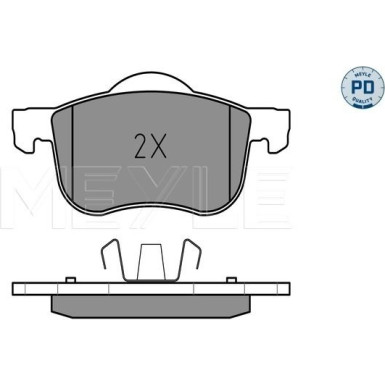 025 230 7318/PD Bremsbelagsatz, Scheibenbremse MEYLE-PD: Advanced performance and design.