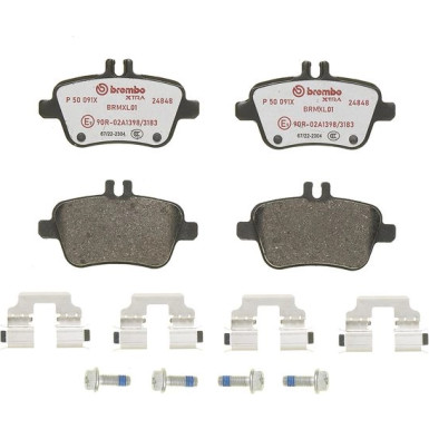 Brembo | Bremsbelagsatz, Scheibenbremse | P 50 091X