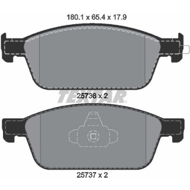 2573601 Bremsbelagsatz, Scheibenbremse Q+