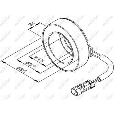 38475 Spule, Magnetkupplung (Kompressor)