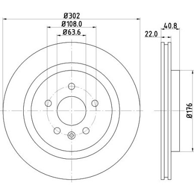 Hella Pagid | Bremsscheibe | 8DD 355 129-551