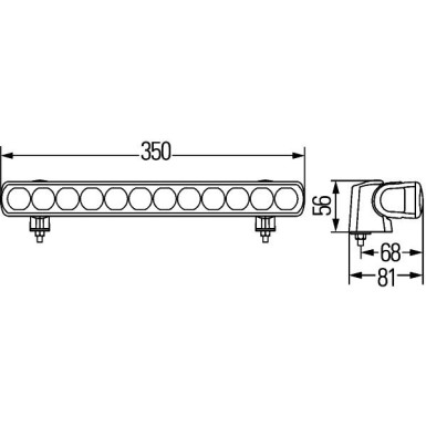 Hella 2 x HELLA Fernscheinwerfer 1FJ 958 040-051