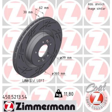 Zimmermann Bremsscheibe BLACK Z 450.5213.54