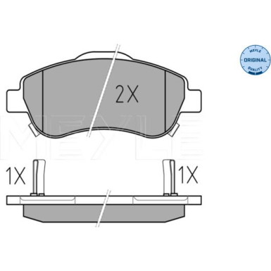 Meyle Bremsbelagsatz, Scheibenbremse MEYLE-ORIGINAL: True to OE 025 246 3819/W