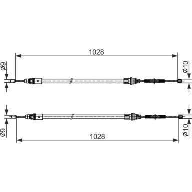 1 987 482 423 Seilzug, Feststellbremse