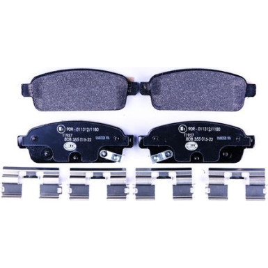 Hella | Bremsbelagsatz, Scheibenbremse | 8DB 355 015-221