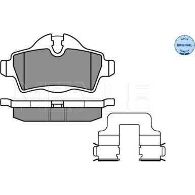 025 242 8917 Bremsbelagsatz, Scheibenbremse MEYLE-ORIGINAL: True to OE.