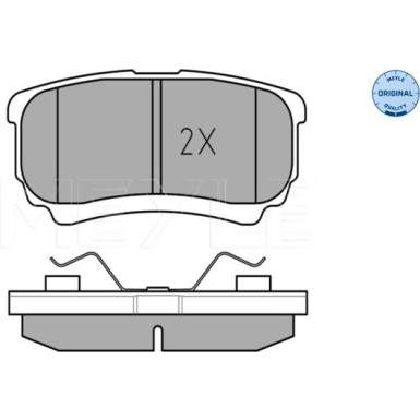 Meyle Bremsbelagsatz, Scheibenbremse MEYLE-ORIGINAL: True to OE 025 240 1416/W