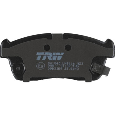 TRW | Bremsbelagsatz, Scheibenbremse | GDB3359
