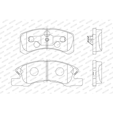 Ferodo Bremsbelagsatz, Scheibenbremse PREMIER ECO FRICTION FDB1988
