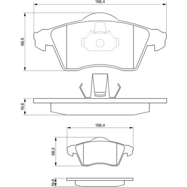 0 986 494 008 Bremsbelagsatz, Scheibenbremse