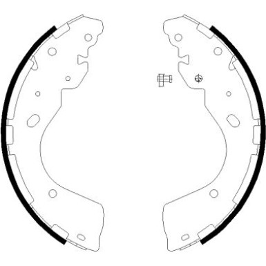 91081800 Bremsbackensatz 91081800 Bremsbackensatz