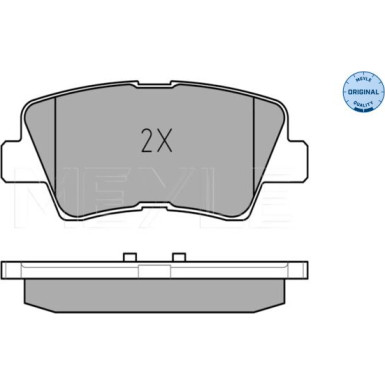 Meyle Bremsbelagsatz, Scheibenbremse MEYLE-ORIGINAL: True to OE 025 249 3415/W