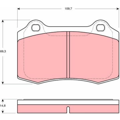 GDB1513 Bremsbelagsatz, Scheibenbremse
