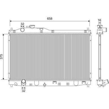 701205 Kühler, Motorkühlung