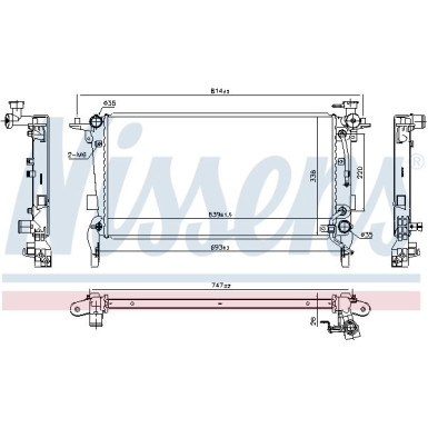 Nissens | Kühler, Motorkühlung | 675066 Nissens | Kühler, Motorkühlung | 675066
