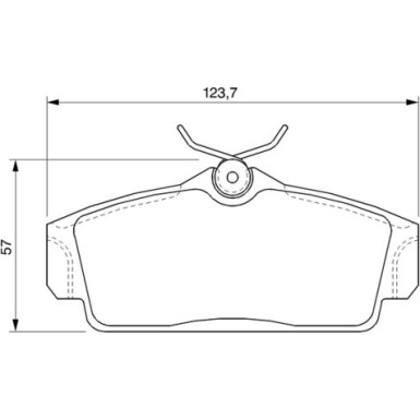 BOSCH Bremsbelagsatz, Scheibenbremse 0 986 424 781