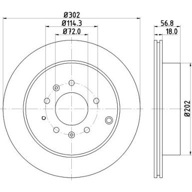 Hella | Bremsscheibe | 8DD 355 115-791