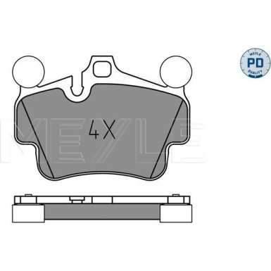 Meyle Bremsbelagsatz, Scheibenbremse MEYLE-PD: Advanced performance and design 025 240 4917/PD
