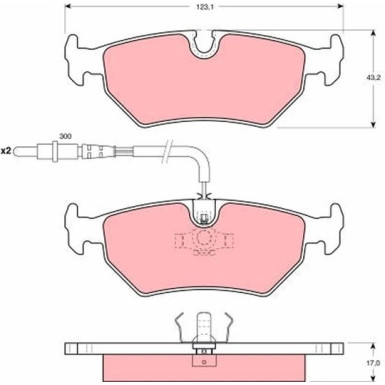 GDB1258 Bremsbelagsatz, Scheibenbremse