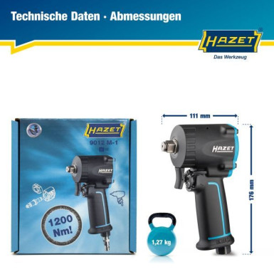 Hazet Schlagschrauber (Druckluft) 9012M-1 Hazet Schlagschrauber (Druckluft) 9012M-1