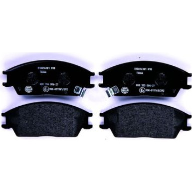 Hella | Bremsbelagsatz, Scheibenbremse | 8DB 355 006-271