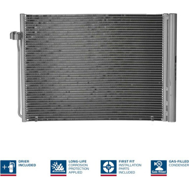 940058 Kondensator, Klimaanlage ** FIRST FIT **