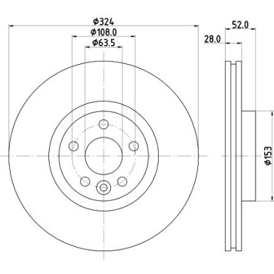 Hella | Bremsscheibe | 8DD 355 126-661