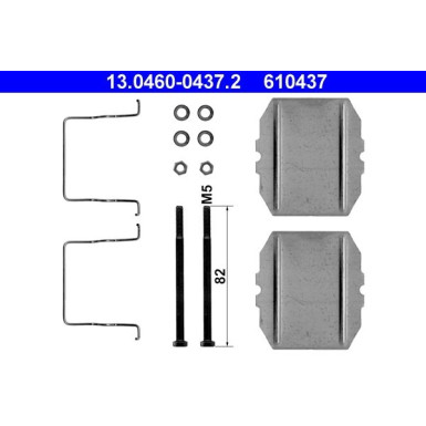 ATE | Zubehörsatz, Scheibenbremsbelag | 13.0460-0437.2