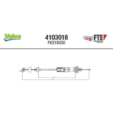 4103018 Seilzug, Kupplungsbetätigung