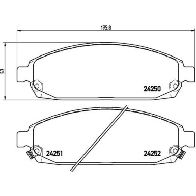 P 37 010 Bremsbelagsatz, Scheibenbremse PRIME LINE
