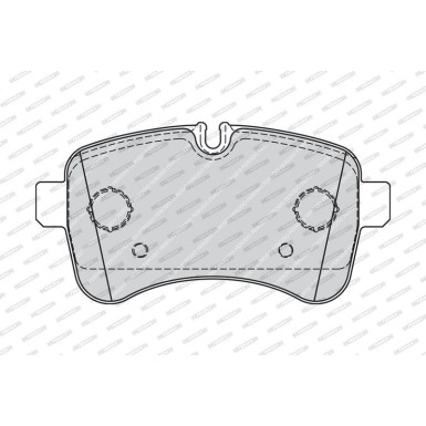 Ferodo | Bremsbelagsatz, Scheibenbremse | FVR4037