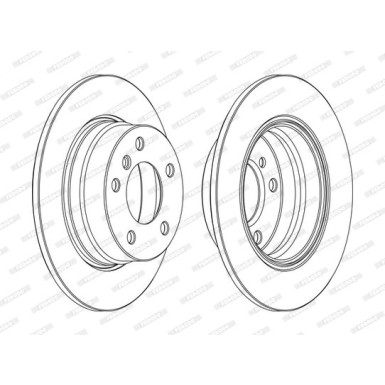 Ferodo | Bremsscheibe | DDF1303C