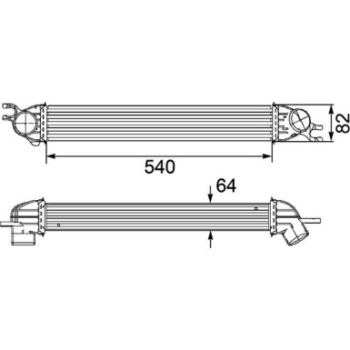 Mahle | Ladeluftkühler | CI 188 000P