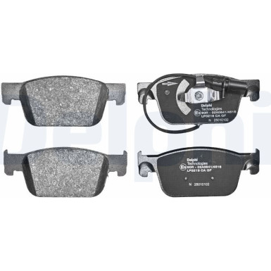 Delphi | Bremsbelagsatz, Scheibenbremse | LP3219 Delphi | Bremsbelagsatz, Scheibenbremse | LP3219