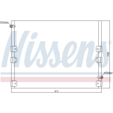 Nissens | Kondensator, Klimaanlage | 94512