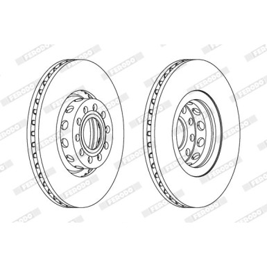 Ferodo | Bremsscheibe | DDF954C-1