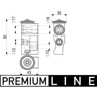 Mahle | Expansionsventil, Klimaanlage | AVE 2 000P