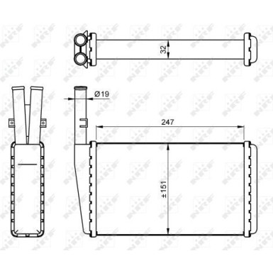 54266 Wärmetauscher, Innenraumheizung 54266 Wärmetauscher, Innenraumheizung