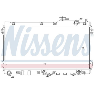 Nissens | Kühler, Motorkühlung | 62447 Nissens | Kühler, Motorkühlung | 62447