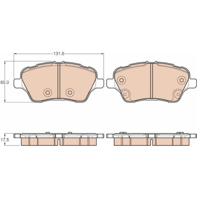 GDB1959 Bremsbelagsatz, Scheibenbremse