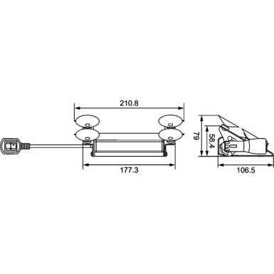 2XD 014 053-011 Blitz-Kennleuchte