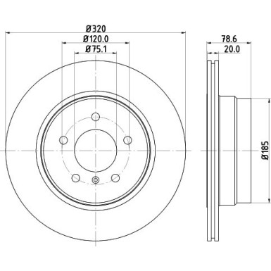 Hella | Bremsscheibe | 8DD 355 128-761