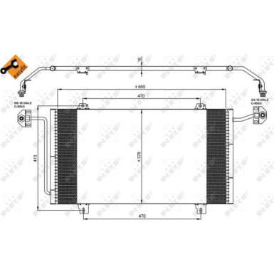 35908 Kondensator, Klimaanlage EASY FIT