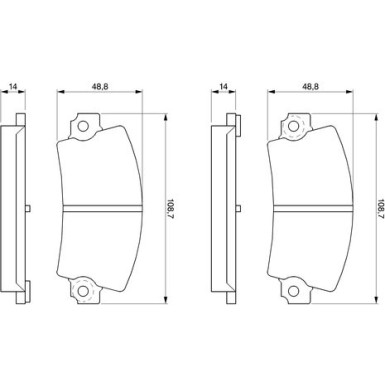 0 986 463 490 Bremsbelagsatz, Scheibenbremse
