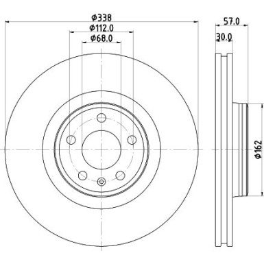Hella | Bremsscheibe | 8DD 355 125-171