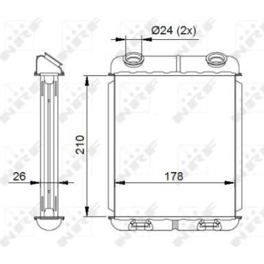 53669 Wärmetauscher, Innenraumheizung