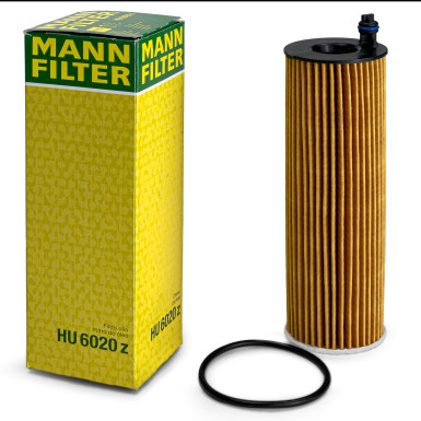 MANN-FILTER HU 6020 z Ölfilter mit Dichtung, Filtereinsatz